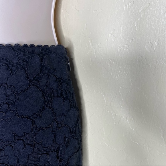 Express Black Lace Pencil Midi Skirt Size 6 - Picture 7 of 16